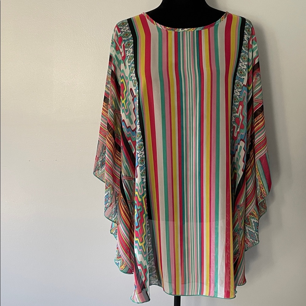Colorful Striped Coverup